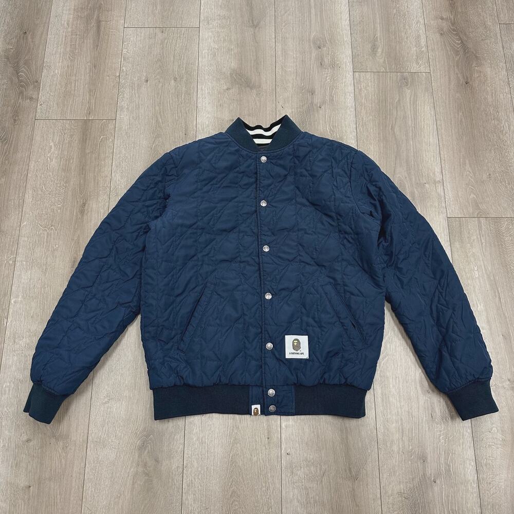 SS22 BAPE Happy New Year Reversible Jacket Black Blue sz Medium M SF